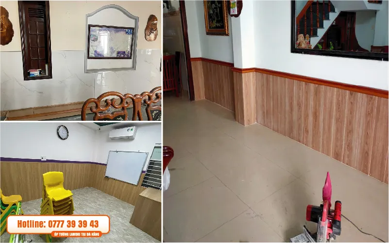 thi công ốp tường lamdri giá rẻ
